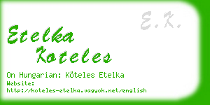 etelka koteles business card